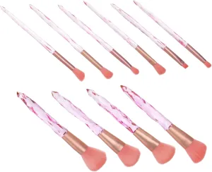10pcs Handle Makeup Brush Set Durable Lightweight Smooth Design for Daily Professional Use for Makeup Lovers Beginners Design