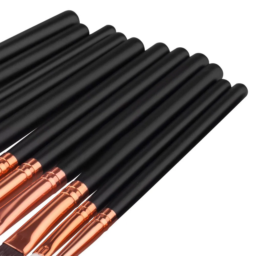 12 x Makeup Brushes Set Foundation Powder Eyeshadow Eyeliner Lip Brush Tool Foundation Blending Brush with Case