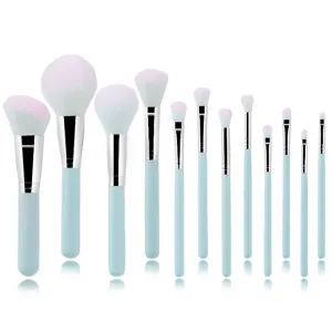 12Pcs Makeup Brushes Set Cosmetic Foundation Powder Blush EyeShadow Lip Blend Wooden Make Up Brush Tool Kit