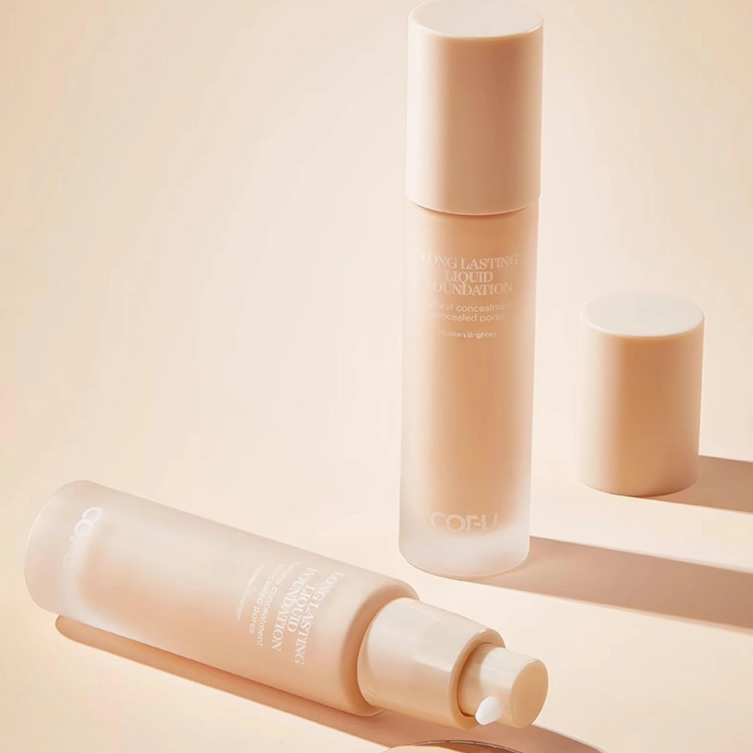 1PC Cofu Long Lasting Clear Liquid Foundation, High Coverage Moisturizing Light Weight Liquid Foundation Cream (1#, 30g)