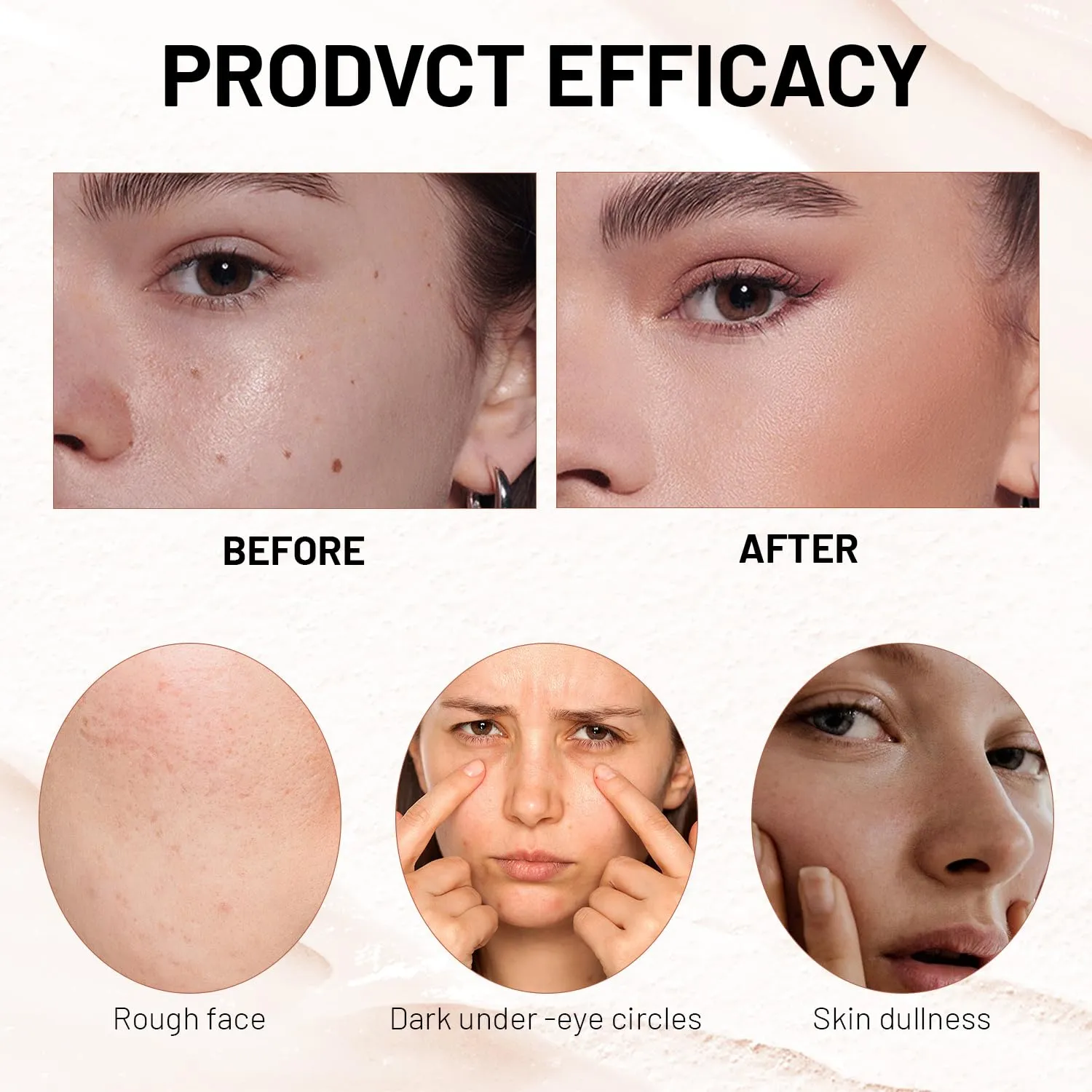 2 In 1 Anti Wrinkle Foundation Stick, Korea Flawless Eraser Foundation Stick- Hydrating Lightweight, Double Head Foundation Make Up Stick with Brush,Multi-Use Face Makeup Contour Stick (Natural,2pcs)