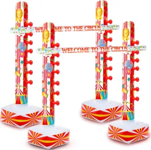 2 Pack Carnival Circus Inflatable Limbo Party Activities for Adults 59 Inch Easy Setup Limbo Stick for Indoor Outdoor Summer Hawaiian Tropical Luau Birthday Pool Picnic Family Activities