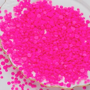25000 Pcs Hot Pink Resin Flatback Rhinestone, 3 mm 4 mm 5 mm Jelly Resin Non Hotfix Rhinestones for Crafts DIY Design, Tumblers, Clothes, Makeup, Nail Art,Christmas Crafts