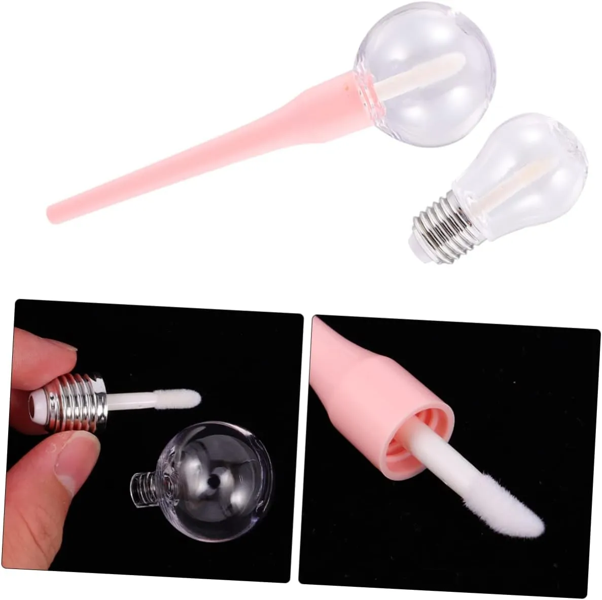 2sets 10pcs Lip Gloss Tube Refillable Empty Bottles for Travel Durable Leak Design for DIY Lip Gloss Samples Present for Beginners 10pcs*2
