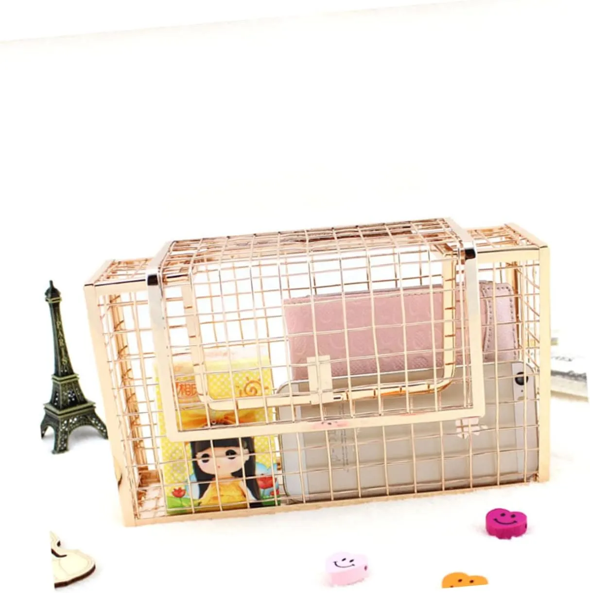 3 Pcs Hamper Evening Bag Basket Clutch European and American
