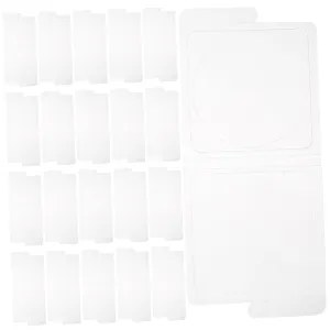 40pcs Transparent Blush and Highlighter Palette Refillable Empty Makeup Container for Custom Eyeshadow and Cosmetic Projects Elegant Display for Handmade Beauty Products