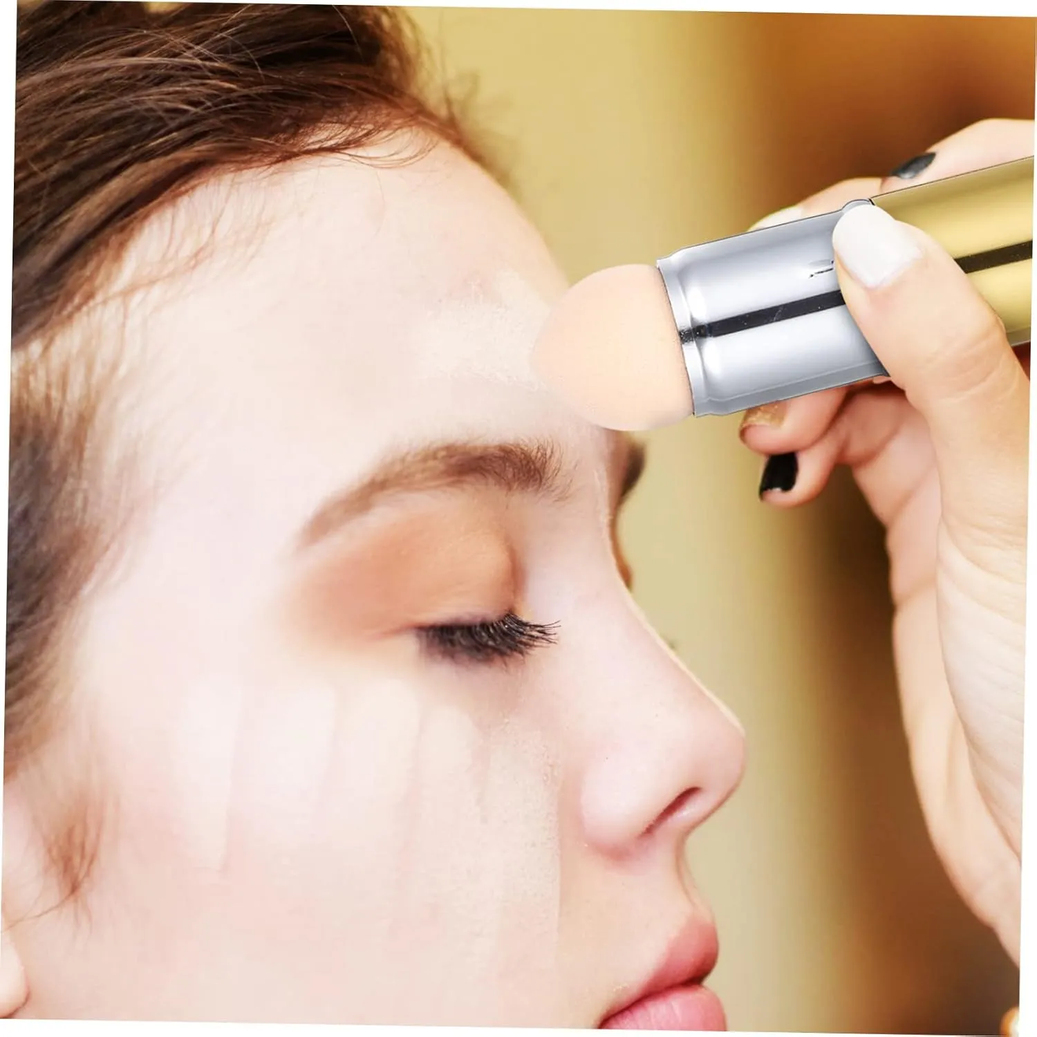 4pcs Absorbing Roller Stick Dual-use Makeup Sponge Oil Control Tool for Oily Skin Portable Facial Roller for Lightweight Design Reusable