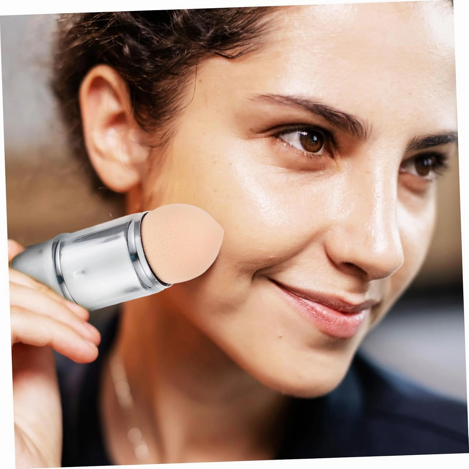 4pcs Oil-absorbing Volcanic Roller Stick Makeup Sponge for Instant Skin Care Dual-use Facial Oil Control Tool for Oily Skin Comfortable Massage Function Practical Makeup