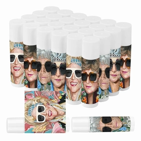 50 Pack Golden Lip Balm Girls Bulk, Golden Women Lip Care, Moisturizing and Nourishing Lip Balm for Girls Women Employee Bachelorette Birthday Party Favors Guest Gifts