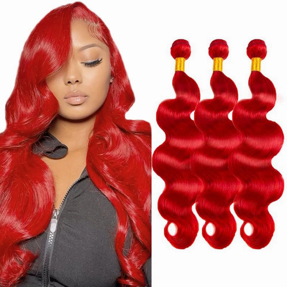 5DL RED BB 18 20 22 inch Hair Extensions