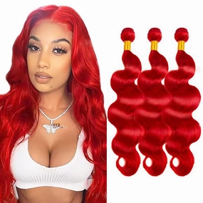 5DL RED BB 24 26 28 inch Hair Extensions