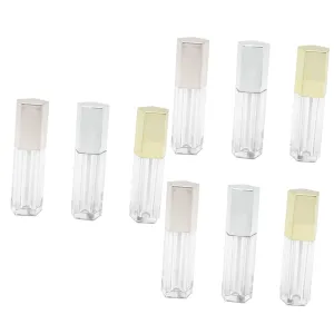 9 PCS Refillable Lip Balm Bottle lip oil lip gloss Empty Lip Gloss Bottles refillable lip oil bottles lip wand bottles DIY Lipstick Empty Tube lip gloss vials lipstick box cosmetic