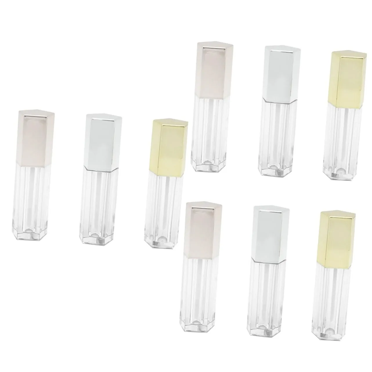 9 PCS Refillable Lip Balm Bottle lip oil lip gloss Empty Lip Gloss Bottles refillable lip oil bottles lip wand bottles DIY Lipstick Empty Tube lip gloss vials lipstick box cosmetic