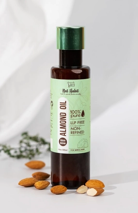 <strong>Pure Almond <i>(Badam)</i> Oil</strong><br><i>Non-Refined, LLP Free</i>