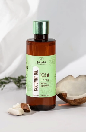 <strong>Pure Coconut Oil 200ml</strong><br><i>Non-Refined, LLP Free</i>