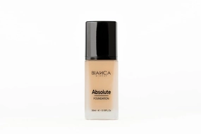 Absolute Foundation | Bianca Makeup | Liquid Foundation with Full Coverage | Shine and Oil Control | 24-hour Wear | Water and Humidity Resistant | Various Shades (Sand, 0.10 Fl Oz)