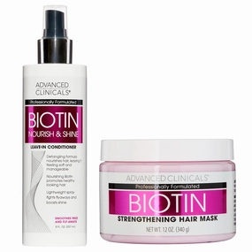 Advanced Clinicals Biotin Hair Mask   Biotin Leave-In Conditioner Treatment