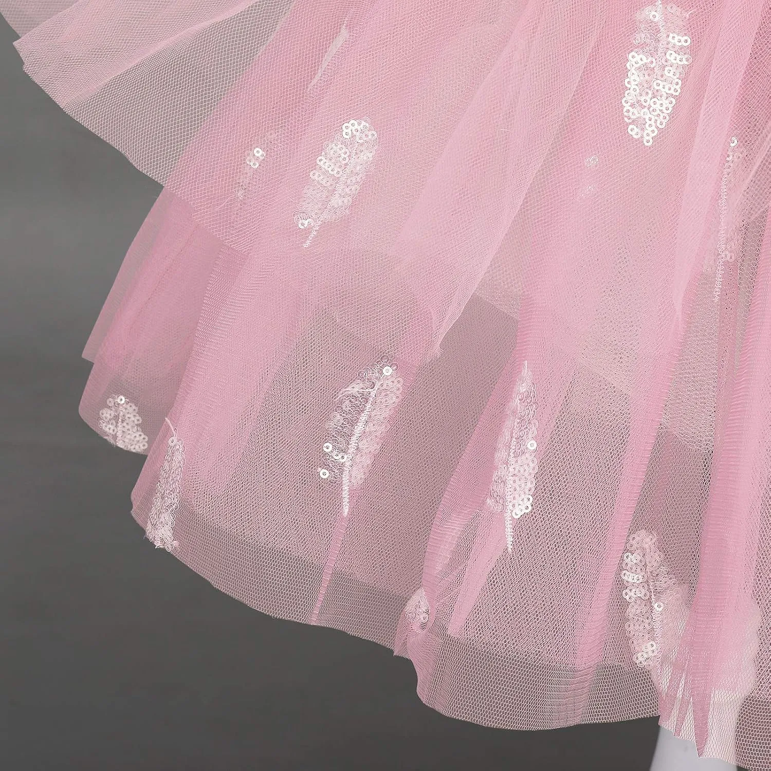 AFAVOM Toddler Kid Girls Sequins Fringes Camisole Ballet Dance Dress Glitter Feather Tutu Skirted Leotard Ballerina Dancewear