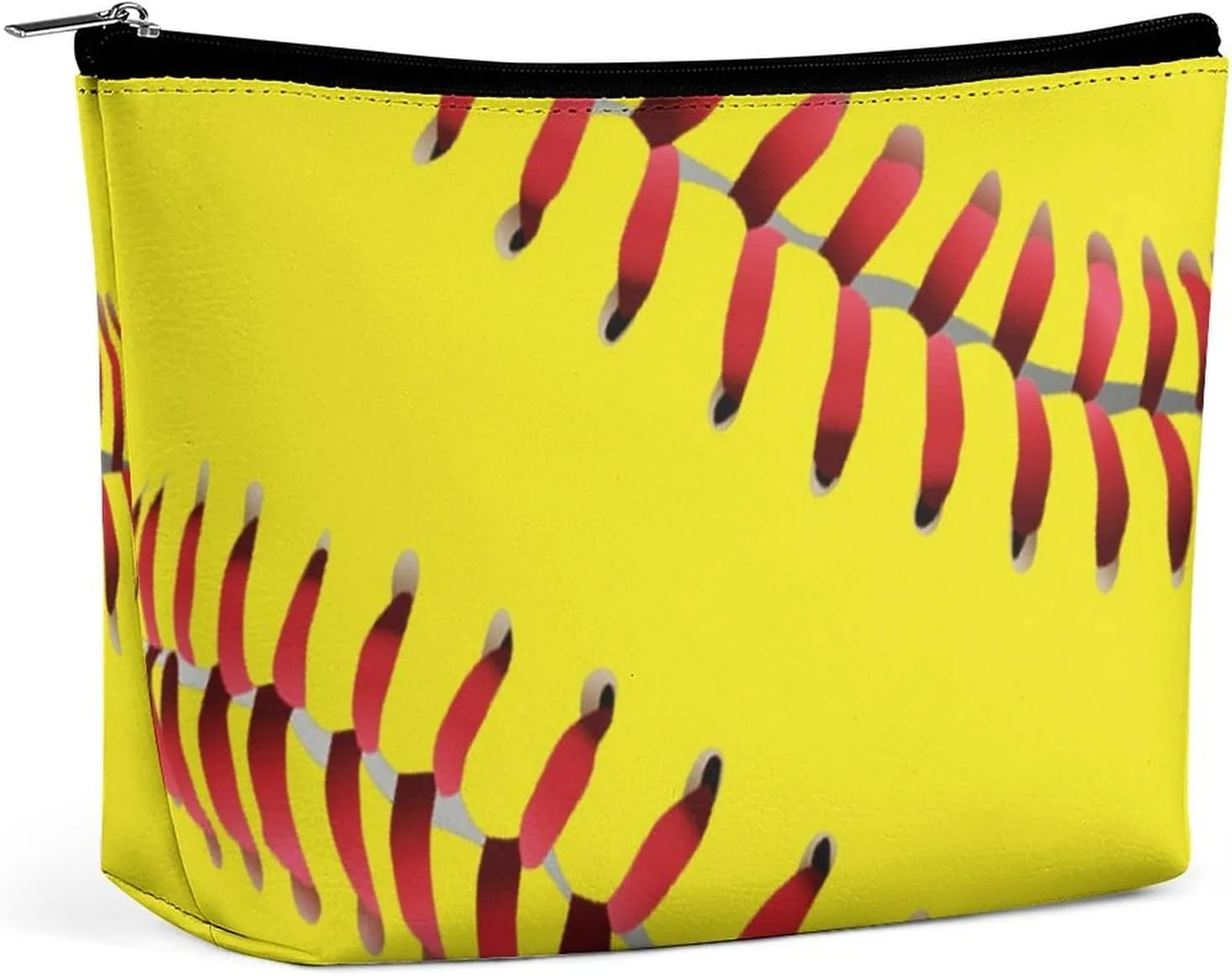American Red Line Yellow Softball Large Capacity Portable Hand-held Makeup Bag