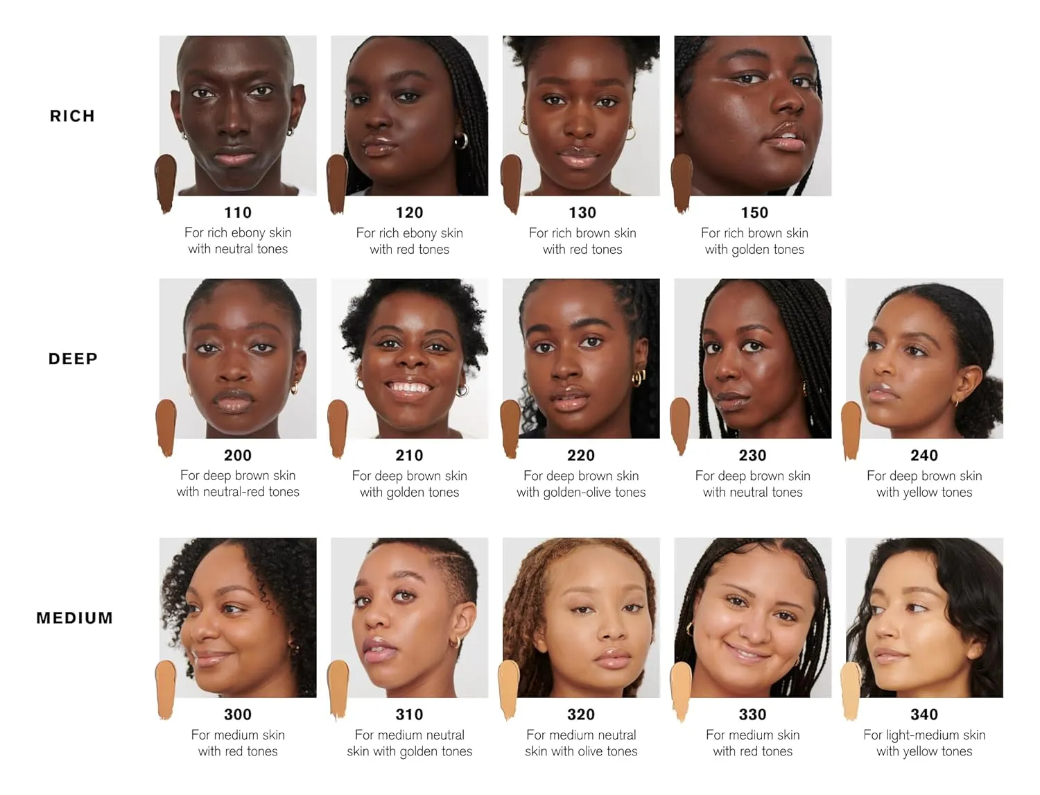 Ami Colé Skin-Enhancing Stick Foundation (200 - deep neutral brown with red tones), 0.20 oz