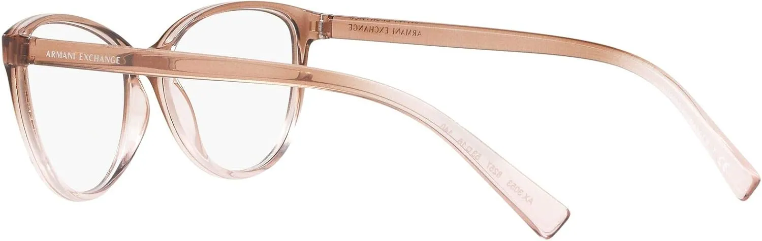 Armani Exchange Women's Ax3053 Square Prescription Eyewear Frames