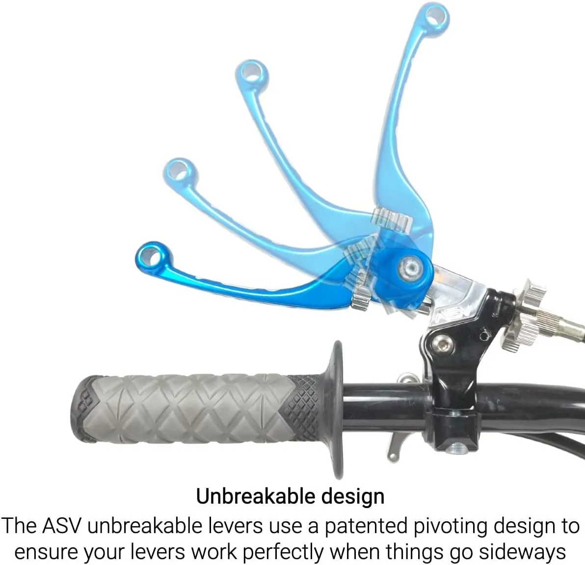 ASV Unbreakable F4 Quad ATV Clutch and Brake Lever w/Perch # BCF4A106SX - Red