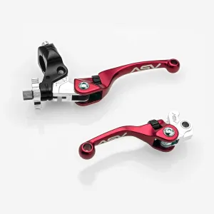 ASV Unbreakable F4 Quad ATV Clutch and Brake Lever w/Perch # BCF4A106SX - Red