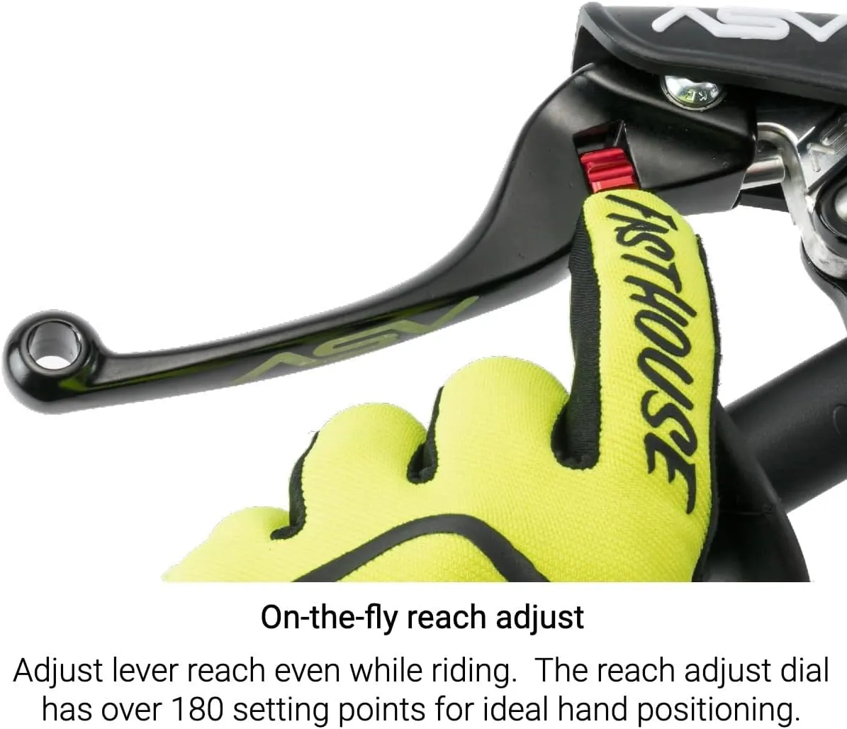 ASV Unbreakable F4 Quad Brake Lever # BQF4A2 - Shorty Red
