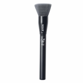 Avon Flat Buffing & Stippling Brush, for Applying and Buffing Foundation for Even Coverage and a Flawless Finish, Vegan Friendly with a Handle Made from Recycled Plastic.