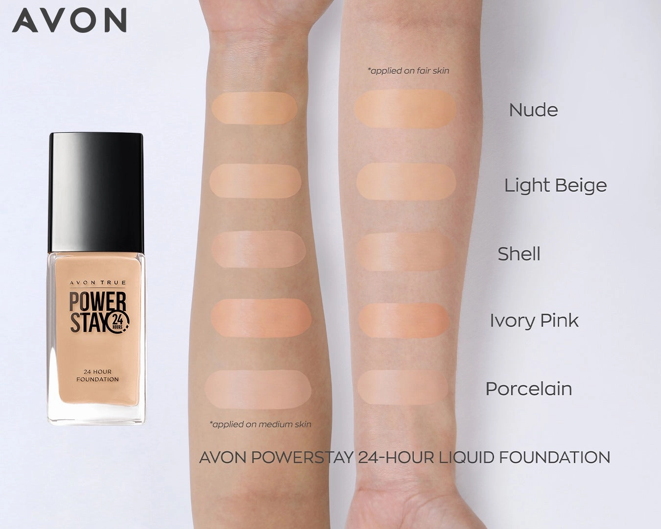 Avon Power Stay 24-Hour Liquid Foundation 30g | Choose A Shade