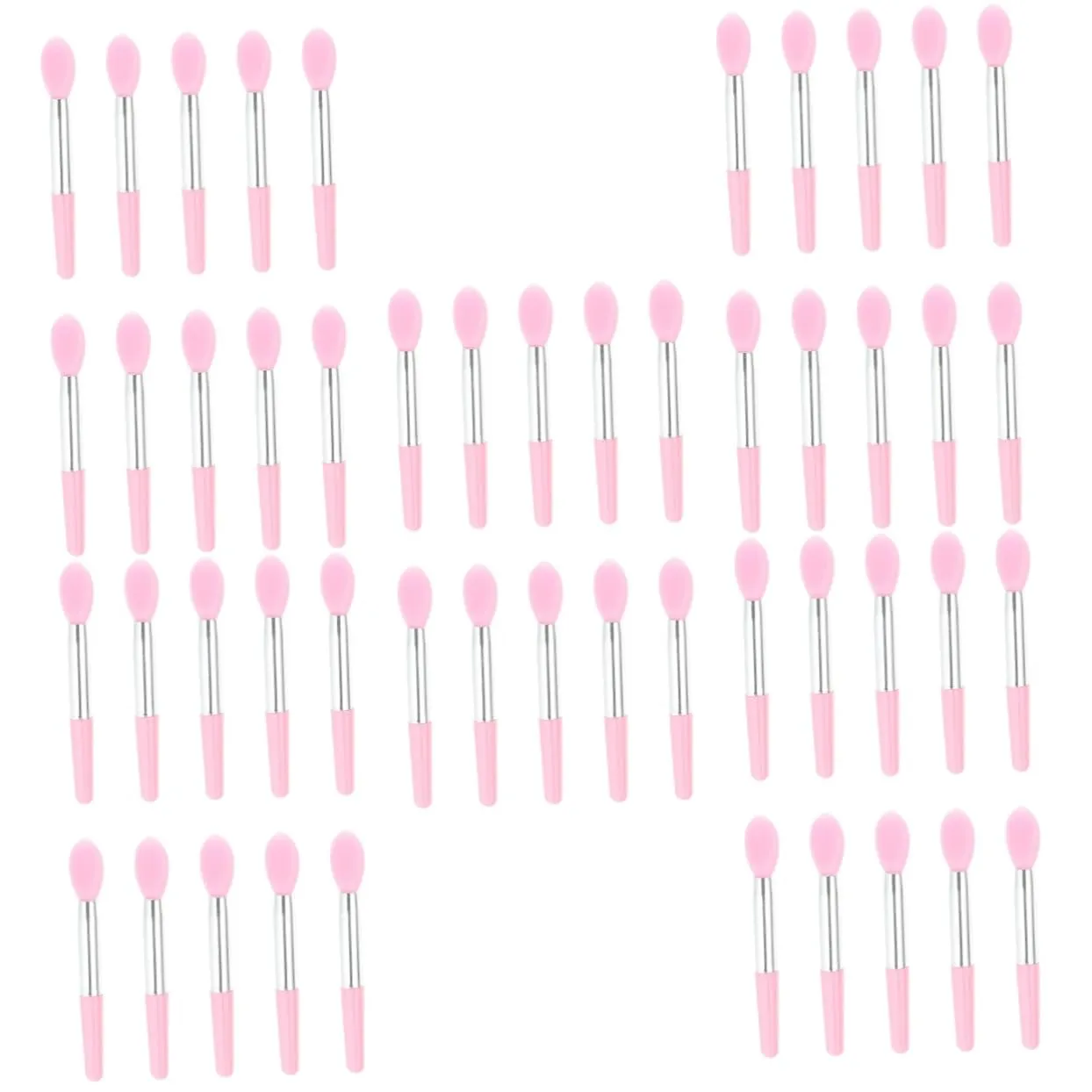 balacoo 50pcs Silicone Lip Brush for Makeup Application Versatile Eyeshadow and Lip Mask Brushes Lightweight and Portable Cosmetic Tools for Salon Home Use