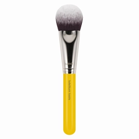 Bdellium Tools Professional Makeup Brush - Studio Series 988 BDHD Phase I Large Face Foundation/Powder - With Soft Synthetic Fibers, For Application & Blending (Yellow, 1pc)