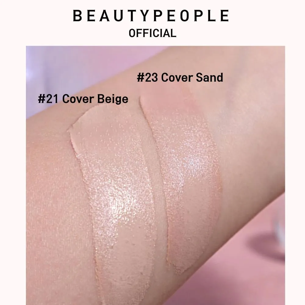 BEAUTYPEOPLE Full Cover Cushion Natural Long Lasting Make Up Liquid Foundation_#21 Cover Beige_Ver1