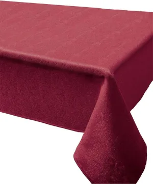 Benson Mills 87878 Sandstone Shiny Heavyweight Fabric Tablecloth, 60-Inch-by-120-Inch, Rio Red