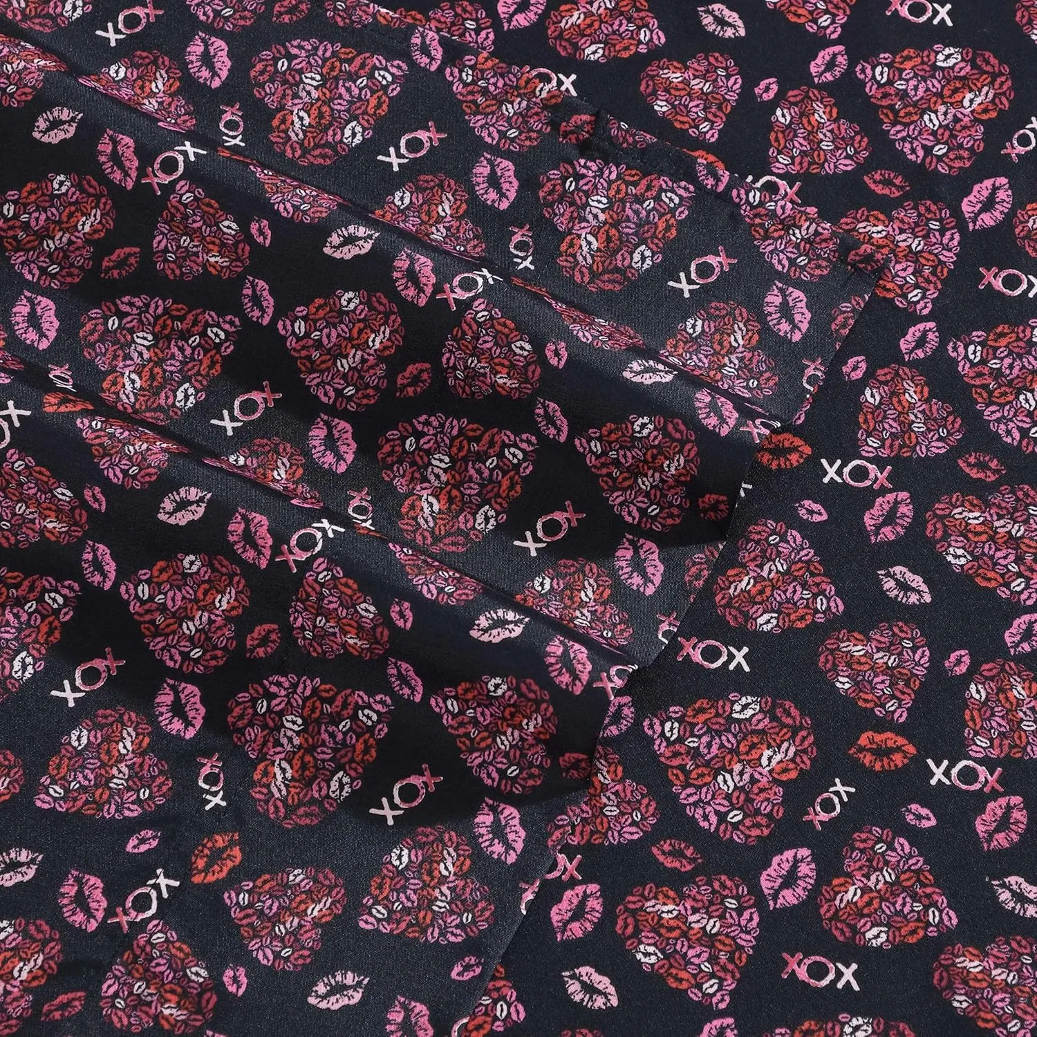 Betsey Johnson - Twin Bed Sheets, Super Soft Bedding with Matching Sham(s), Fade & Wrinkle Resistant Bed Essentials (Lipstick Betsey Pink, Twin)