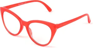 Betsey Johnson womens Rhett Blue Light Glasses Reading Glasses, Shiny Red, 62mm US