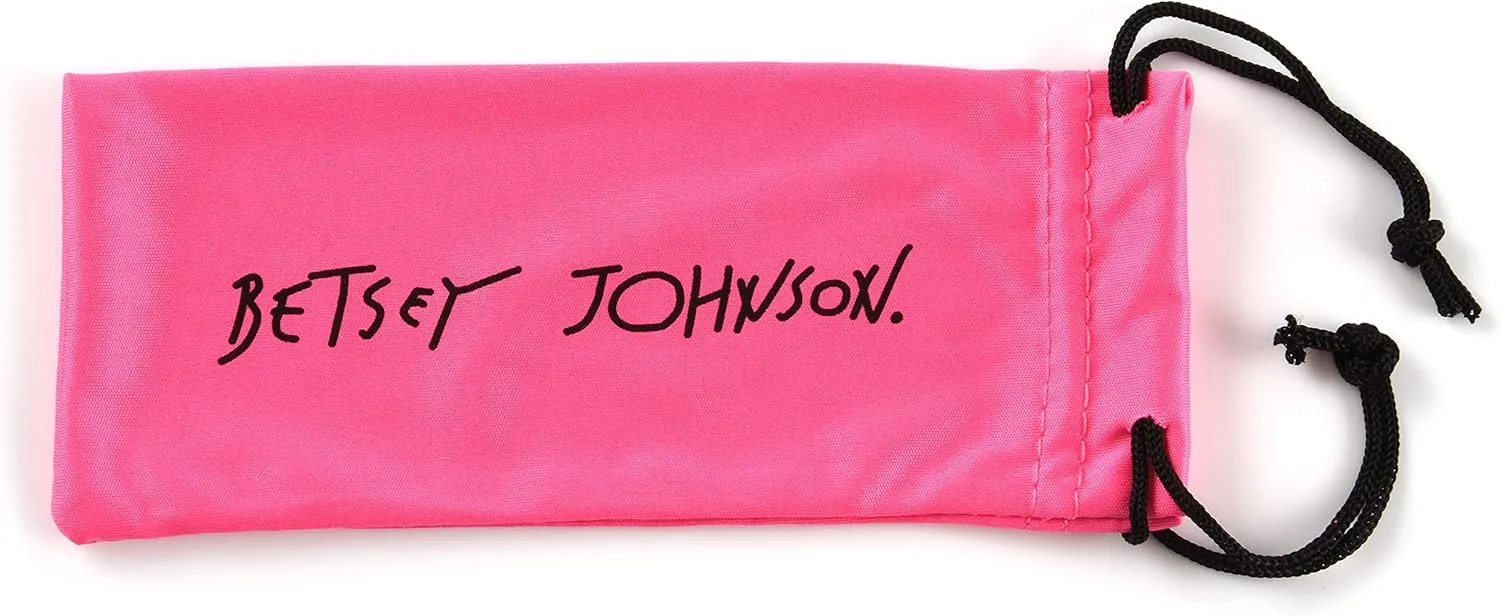Betsey Johnson womens Rhett Blue Light Glasses Reading Glasses, Shiny Red, 62mm US