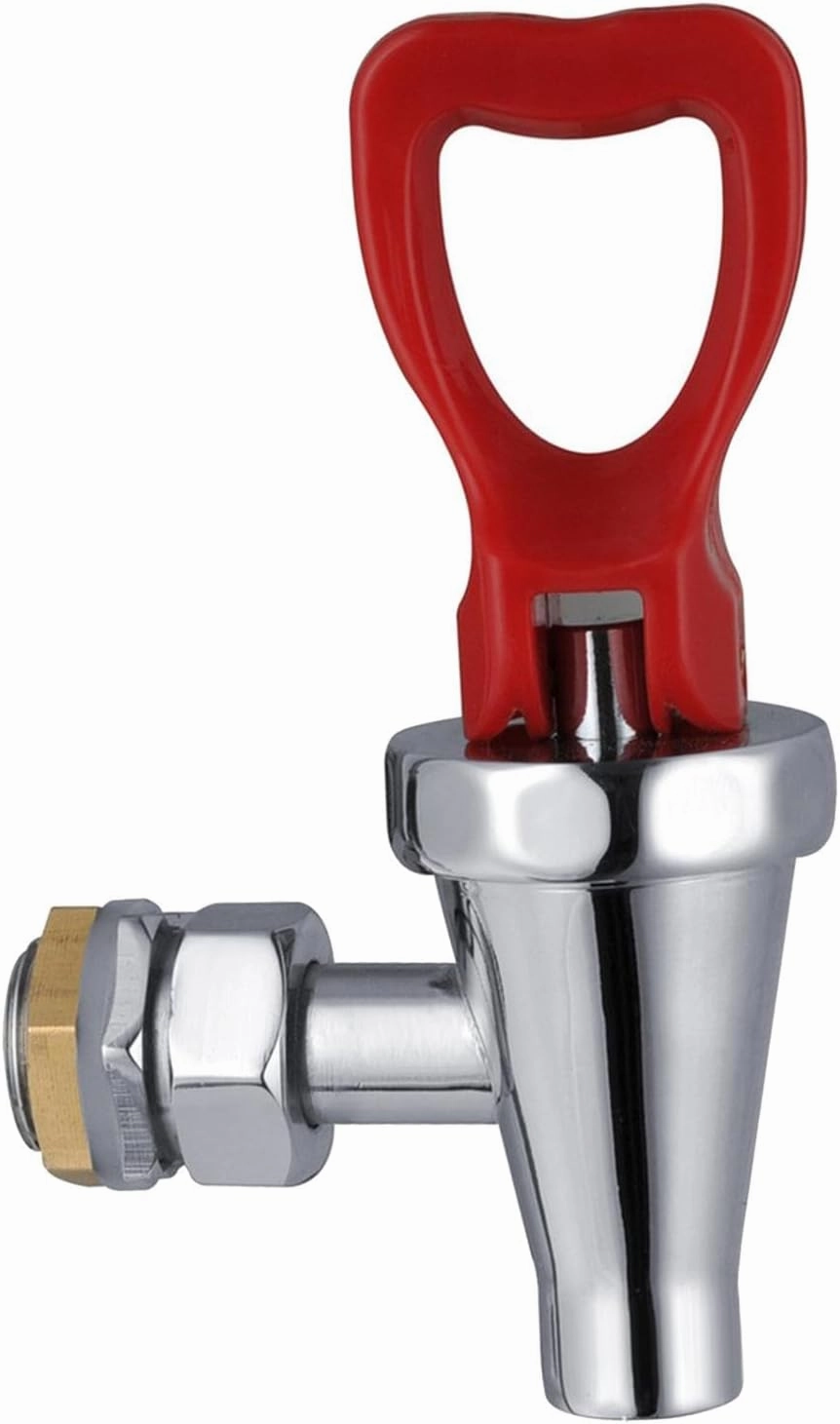 Beverage Dispenser Faucet Hot Drinks Tap Comfortable Handle Durable Lever Spout for Drink Barrel Party Supplies Household Accs, height 12.4cm, Red