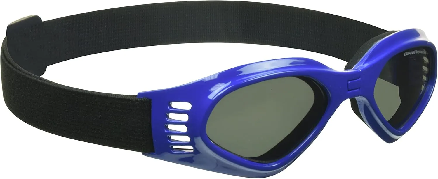 Bikershades Kids Safety Sunglass Goggles Foldable Boys Girls 3 to 8 Years Old Motorcycle Motor-Cross Extreme Sports Skiing