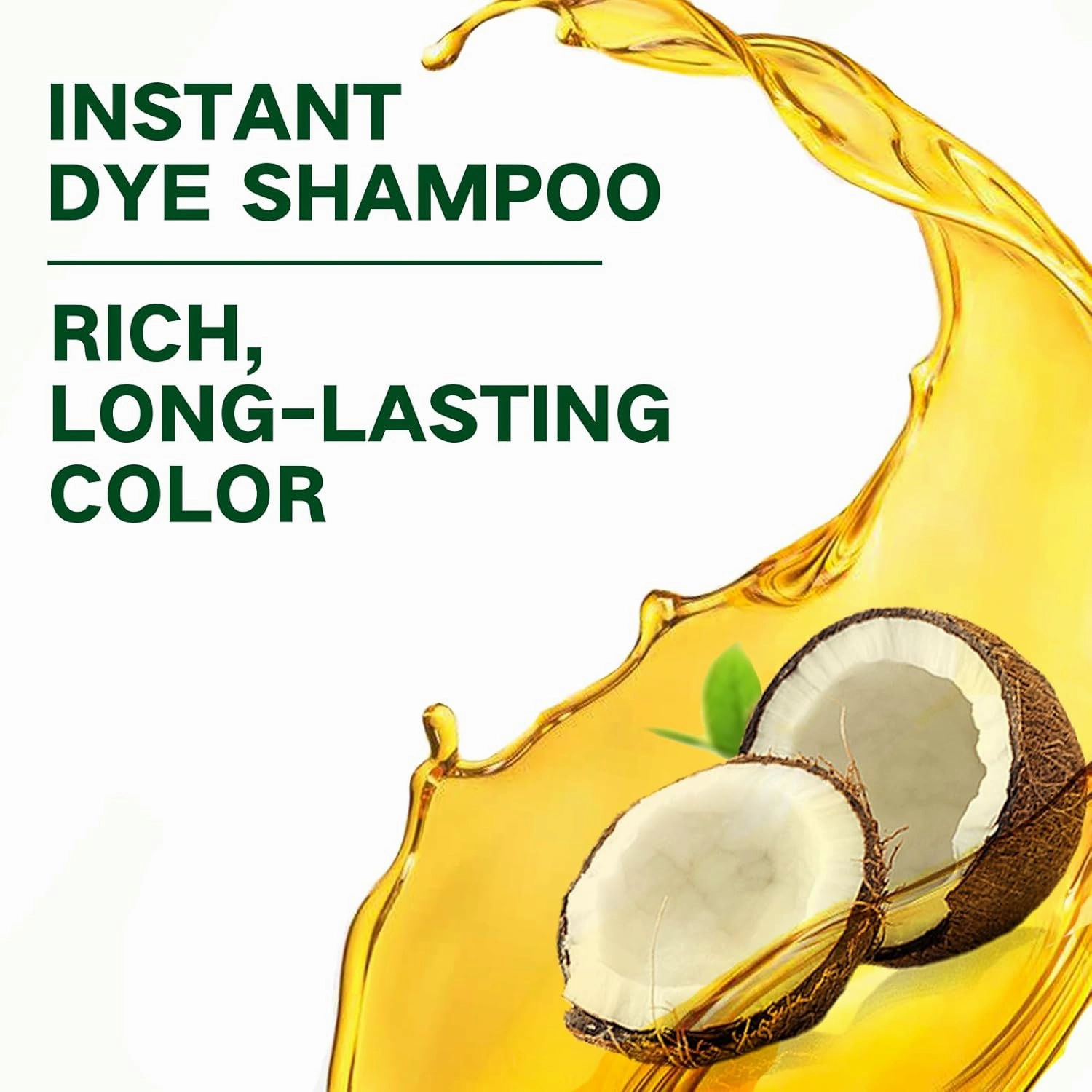 Blonde Brown Hair Dye Shampoo, Instant Long Lasting Hair Color Shampoo, Shampoo Para Pintar el Cabello