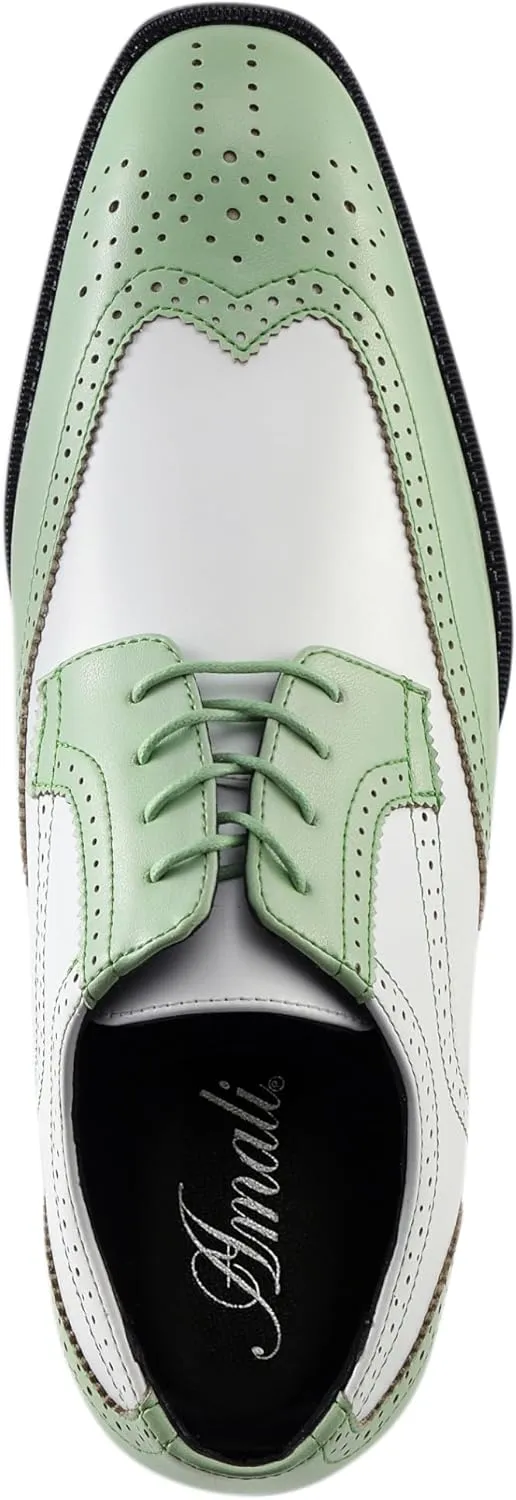 Bolano Elwyn, Men's Dress Shoes - Oxford & Wingtip - Spectator Two-Tone, Lace Up, Brogue Formal Shoes