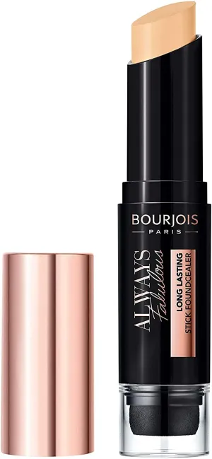 Bourjois Always Fabulous 24 Hour 2-in-1 Foundation and Concealer Stick with Blender, 110 Light Vanilla