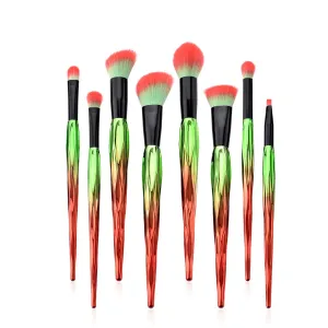 Brush Makeup Eyeshadow 8Pcs Powder Lip Tool Brushes Set Foundation Eyeliner Brush Makeup Finishing Spray