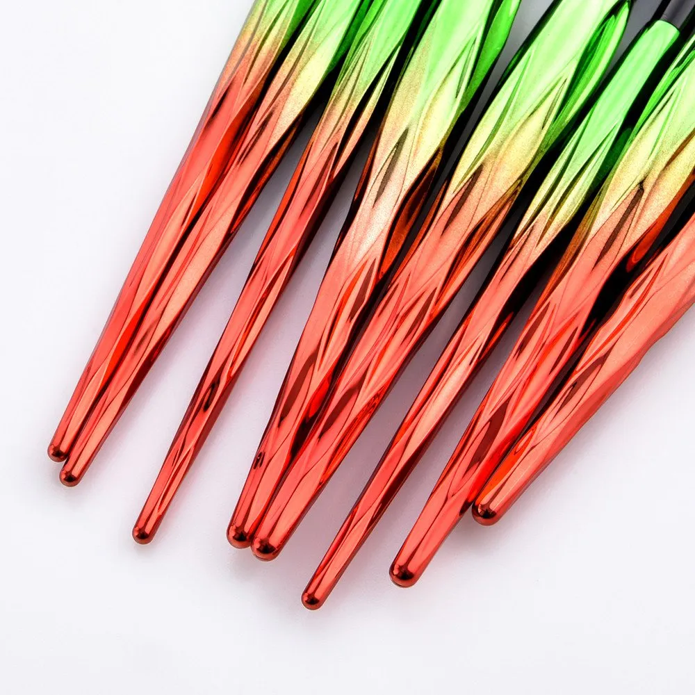 Brush Makeup Eyeshadow 8Pcs Powder Lip Tool Brushes Set Foundation Eyeliner Brush Makeup Finishing Spray