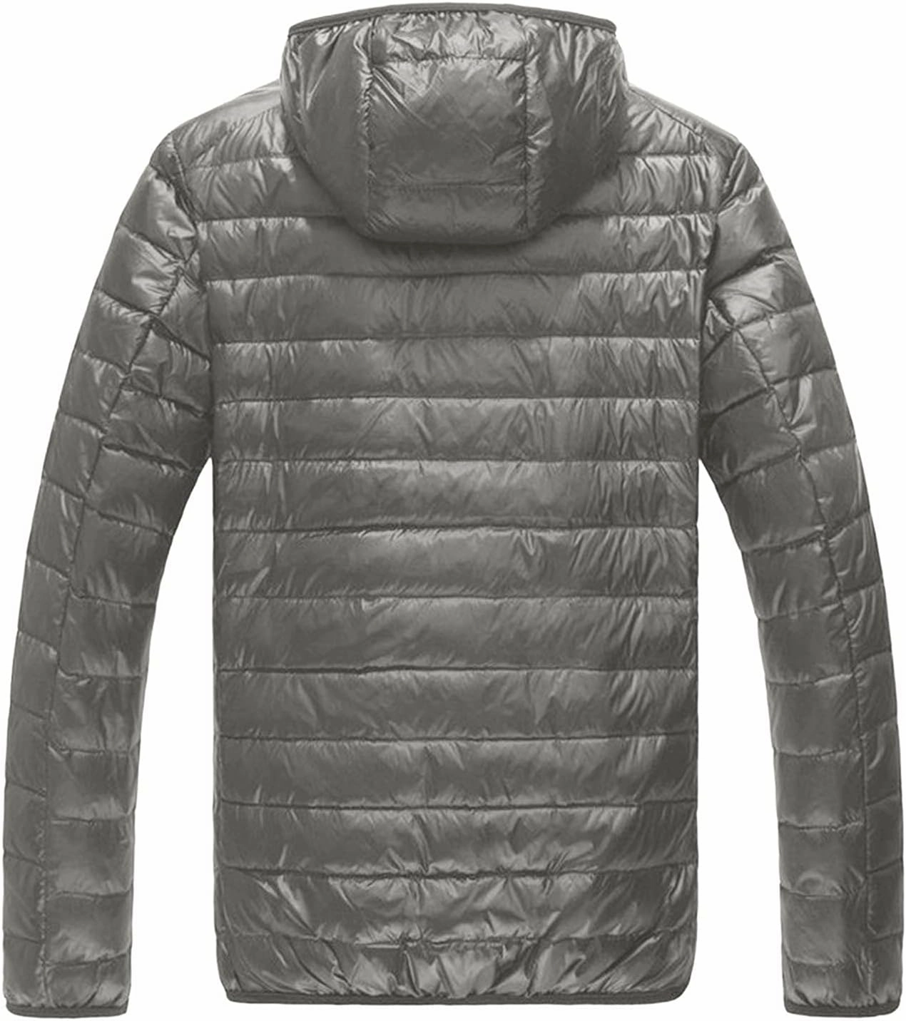 Bubble Jacket For Men With Hood Light Padded Packable Puffer Jacket Hooded Zip Up Lightweight Quilted Down Coat