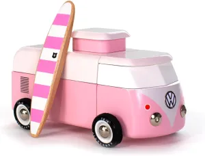 Candylab Toys - Americana Collection - VW Beach Bus Pink - Premium Handcrafted Wooden Car Toy