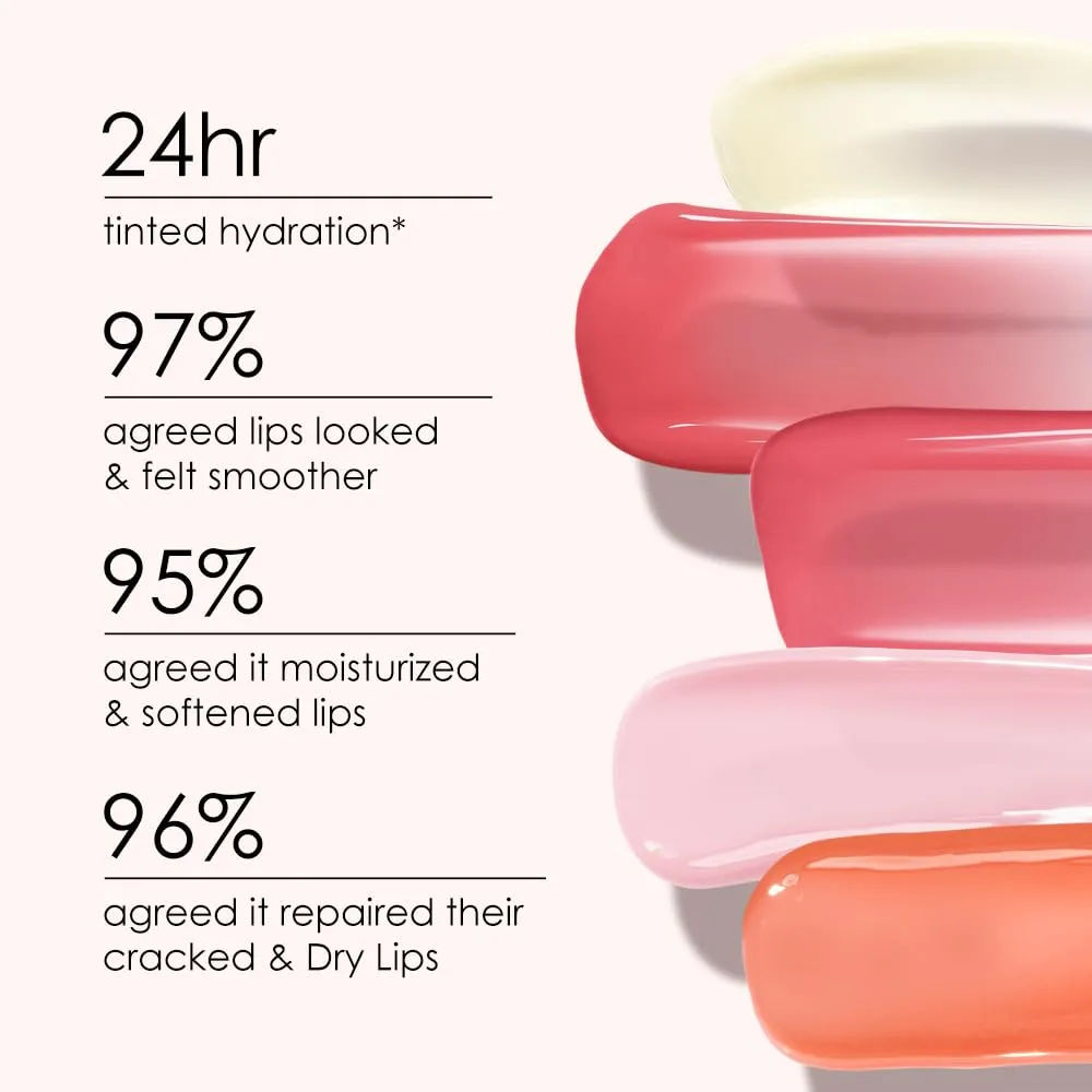 CATKIN Tinted Lip Balm Color Changing Lipstick Ultra Hydrating 100% Natural Lip Moistrurizer with Vitamin E Nourishing For Cracked & Dry Lips 0.12 oz Pink