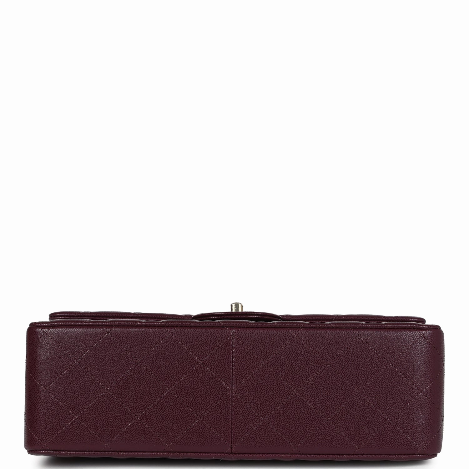 Chanel Jumbo Classic Double Flap Bag Dark Burgundy Shiny Caviar Gold Hardware