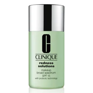 Clinique Redness Solutions Liquid Foundation Makeup Broad Spectrum SPF 15 With Probiotic Technology | Covers Redness   Appropriate For Skin With Rosacea