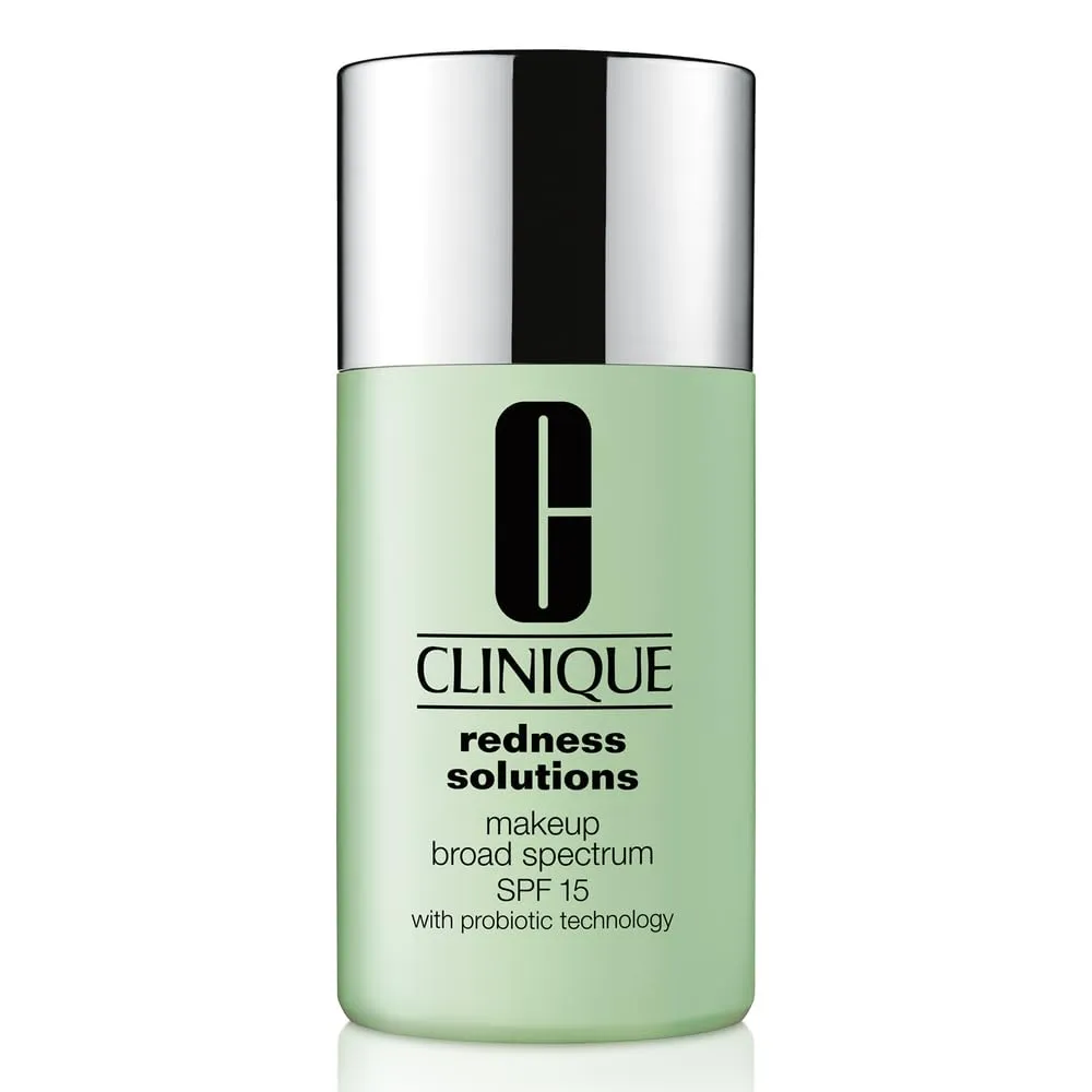 Clinique Redness Solutions Liquid Foundation Makeup Broad Spectrum SPF 15 With Probiotic Technology | Covers Redness   Appropriate For Skin With Rosacea